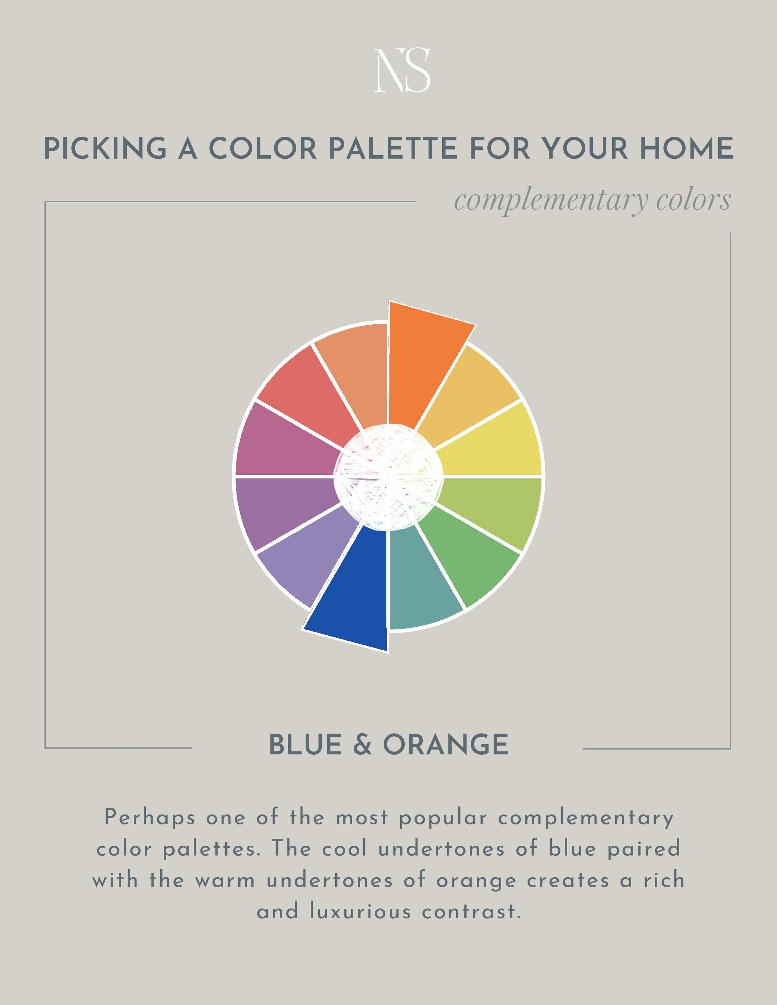 Complementary color palette outlet